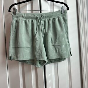 Natural Reflections Sage Green Athletic Shorts